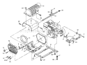Part Location Diagram of 67493 Briggs and Stratton Engine - Craftsman 8 Hp